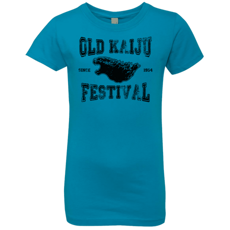 T-Shirts Turquoise / YXS Old Kaiju Festival Girls Premium T-Shirt