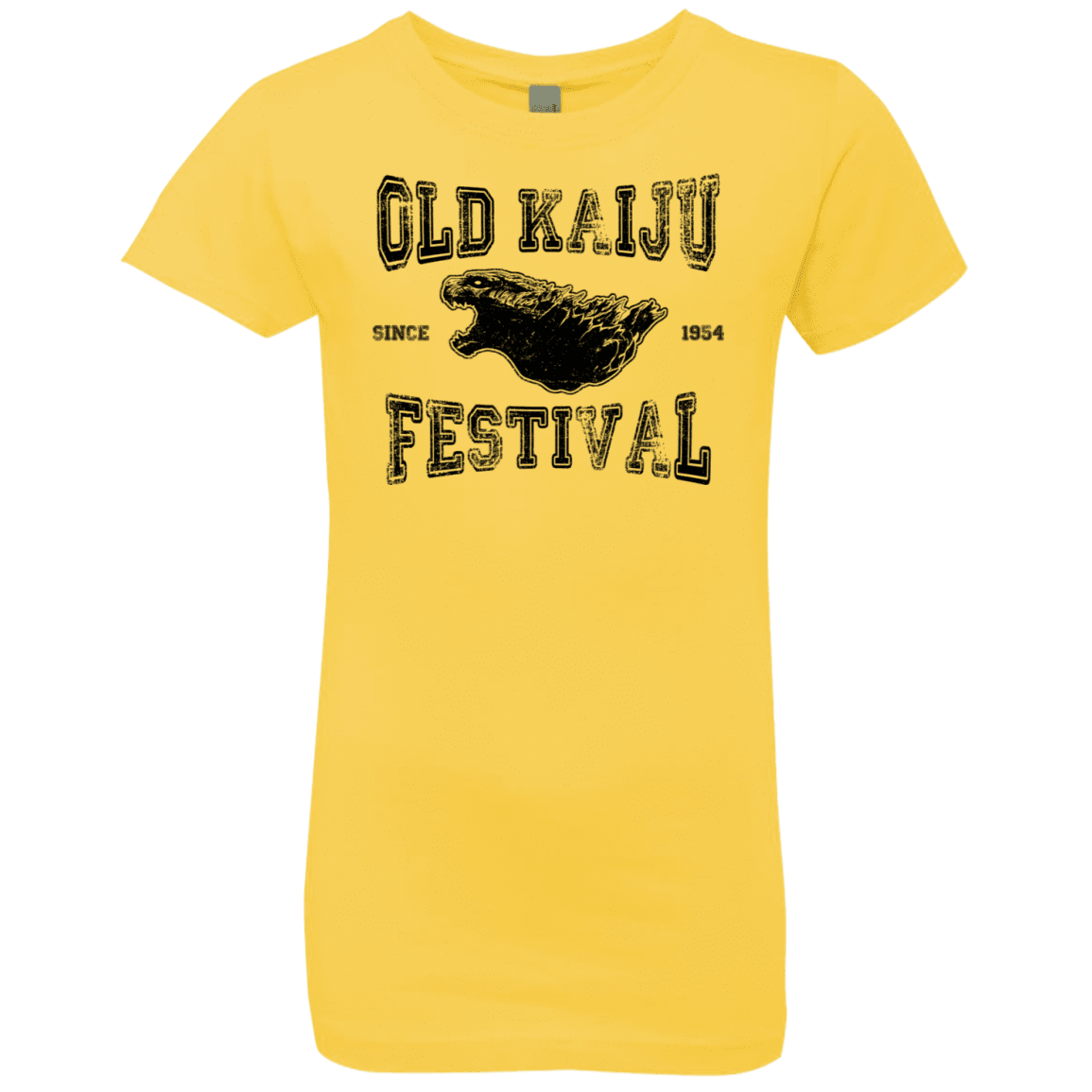 T-Shirts Vibrant Yellow / YXS Old Kaiju Festival Girls Premium T-Shirt