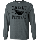 T-Shirts Dark Heather / S Old Kaiju Festival Men's Long Sleeve T-Shirt