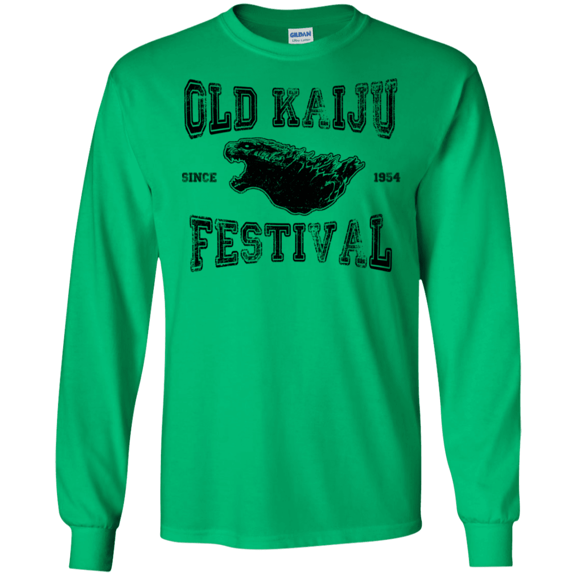 T-Shirts Irish Green / S Old Kaiju Festival Men's Long Sleeve T-Shirt