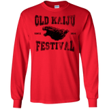 T-Shirts Red / S Old Kaiju Festival Men's Long Sleeve T-Shirt