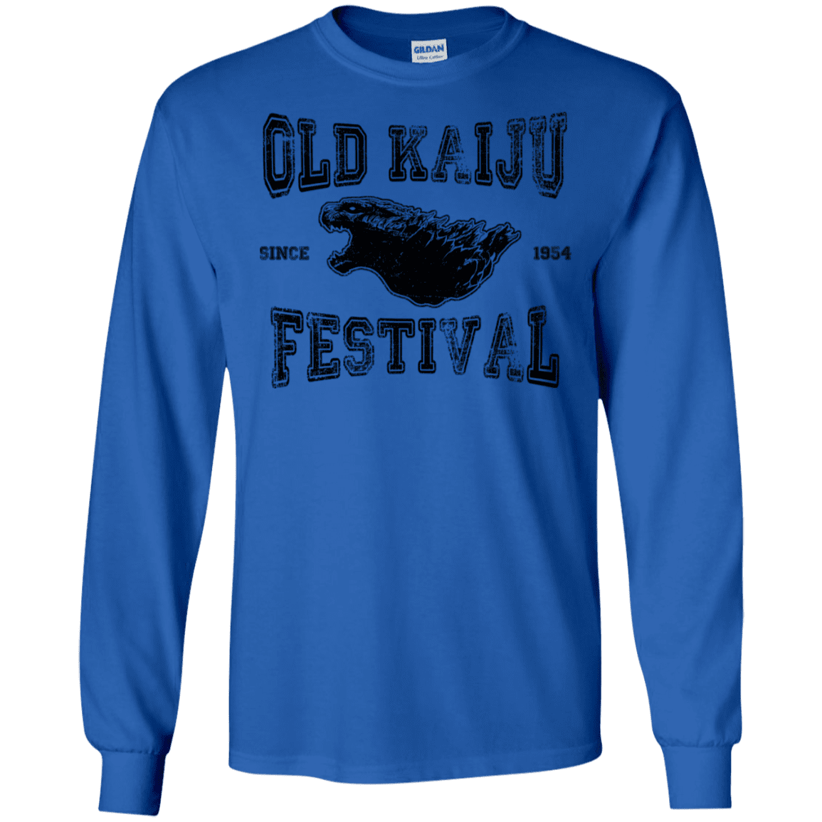 T-Shirts Royal / S Old Kaiju Festival Men's Long Sleeve T-Shirt