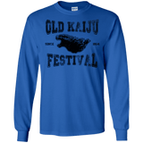 T-Shirts Royal / S Old Kaiju Festival Men's Long Sleeve T-Shirt