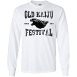 T-Shirts White / S Old Kaiju Festival Men's Long Sleeve T-Shirt