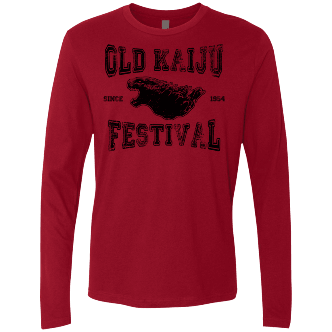 T-Shirts Cardinal / S Old Kaiju Festival Men's Premium Long Sleeve