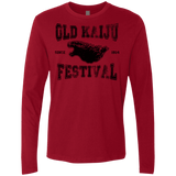 T-Shirts Cardinal / S Old Kaiju Festival Men's Premium Long Sleeve