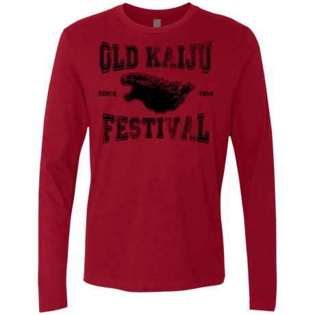 T-Shirts Cardinal / S Old Kaiju Festival Men's Premium Long Sleeve