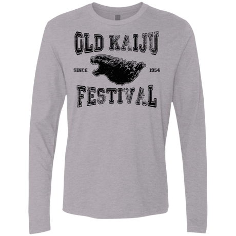 T-Shirts Heather Grey / S Old Kaiju Festival Men's Premium Long Sleeve