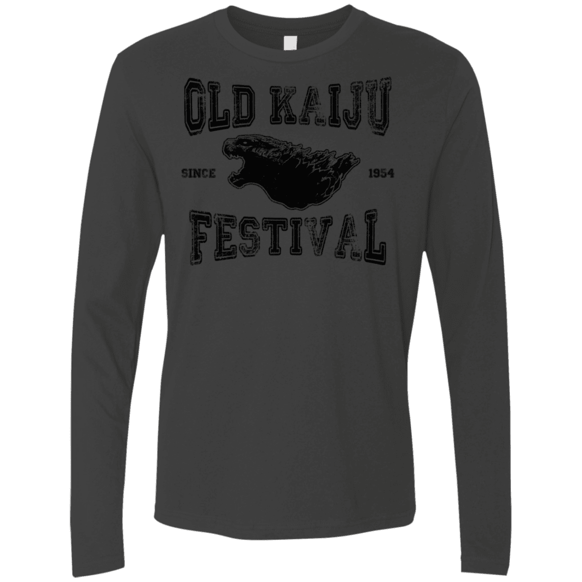 T-Shirts Heavy Metal / S Old Kaiju Festival Men's Premium Long Sleeve
