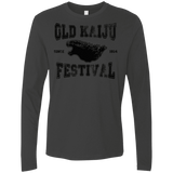 T-Shirts Heavy Metal / S Old Kaiju Festival Men's Premium Long Sleeve