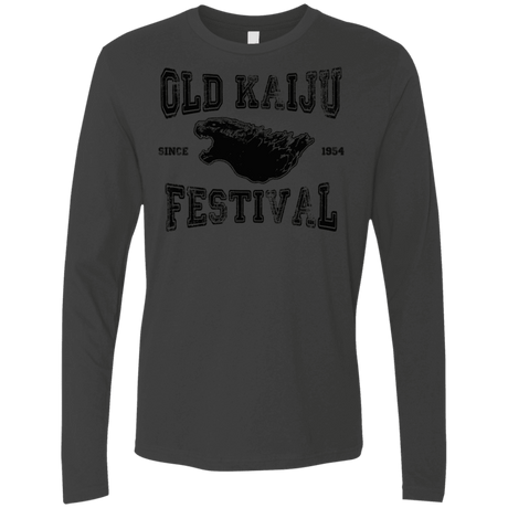 T-Shirts Heavy Metal / S Old Kaiju Festival Men's Premium Long Sleeve