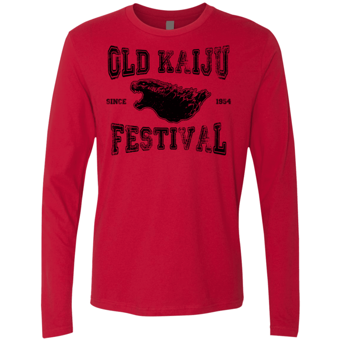 T-Shirts Red / S Old Kaiju Festival Men's Premium Long Sleeve