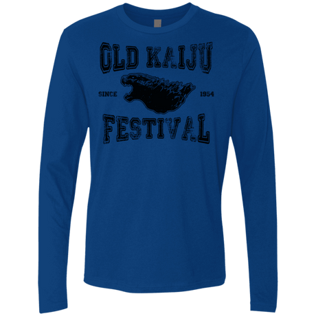 T-Shirts Royal / S Old Kaiju Festival Men's Premium Long Sleeve