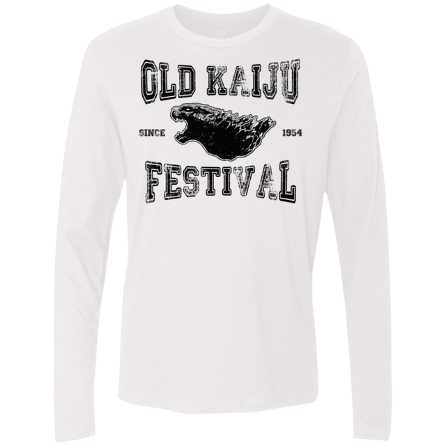 T-Shirts White / S Old Kaiju Festival Men's Premium Long Sleeve
