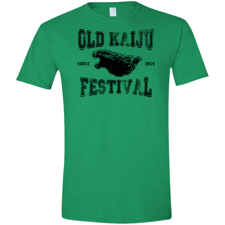 T-Shirts Heather Irish Green / S Old Kaiju Festival Men's Semi-Fitted Softstyle