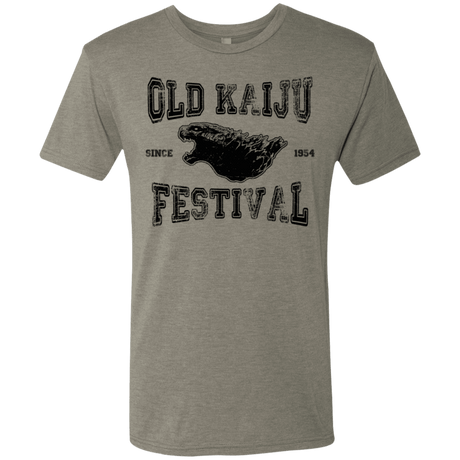 T-Shirts Venetian Grey / S Old Kaiju Festival Men's Triblend T-Shirt
