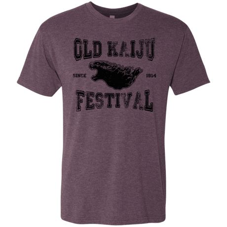 T-Shirts Vintage Purple / S Old Kaiju Festival Men's Triblend T-Shirt