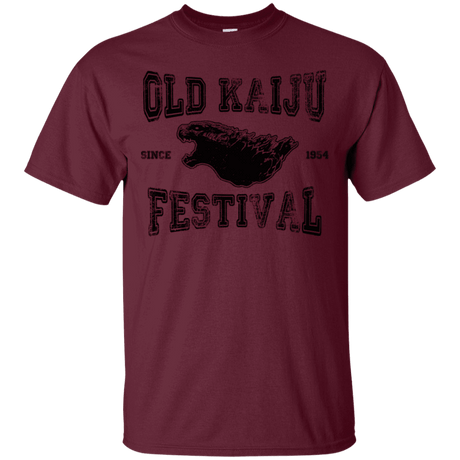 T-Shirts Maroon / S Old Kaiju Festival T-Shirt