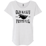 T-Shirts Heather White / X-Small Old Kaiju Festival Triblend Dolman Sleeve