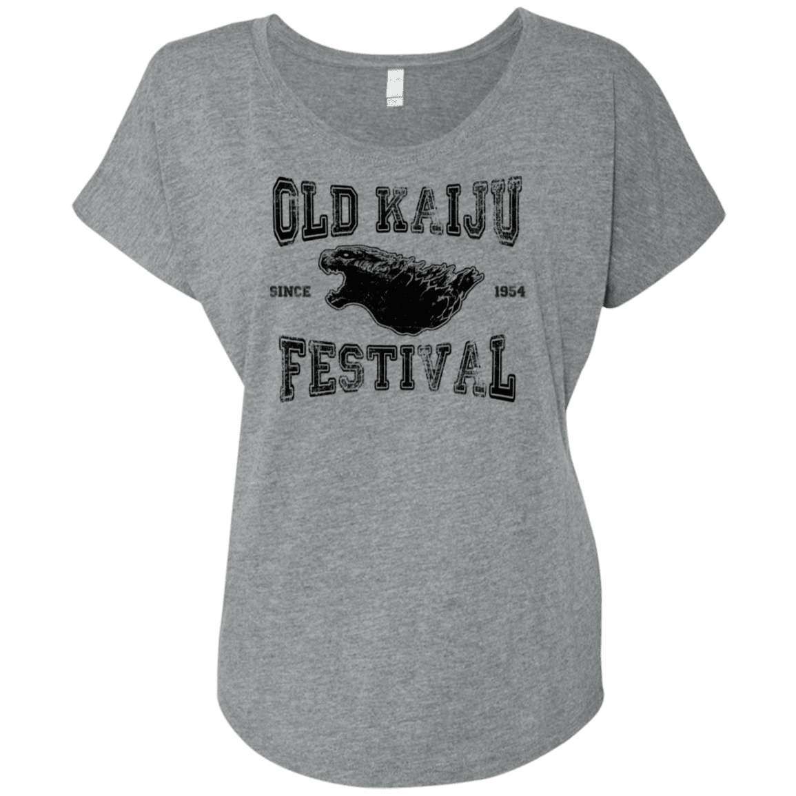 T-Shirts Premium Heather / X-Small Old Kaiju Festival Triblend Dolman Sleeve