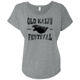 T-Shirts Premium Heather / X-Small Old Kaiju Festival Triblend Dolman Sleeve