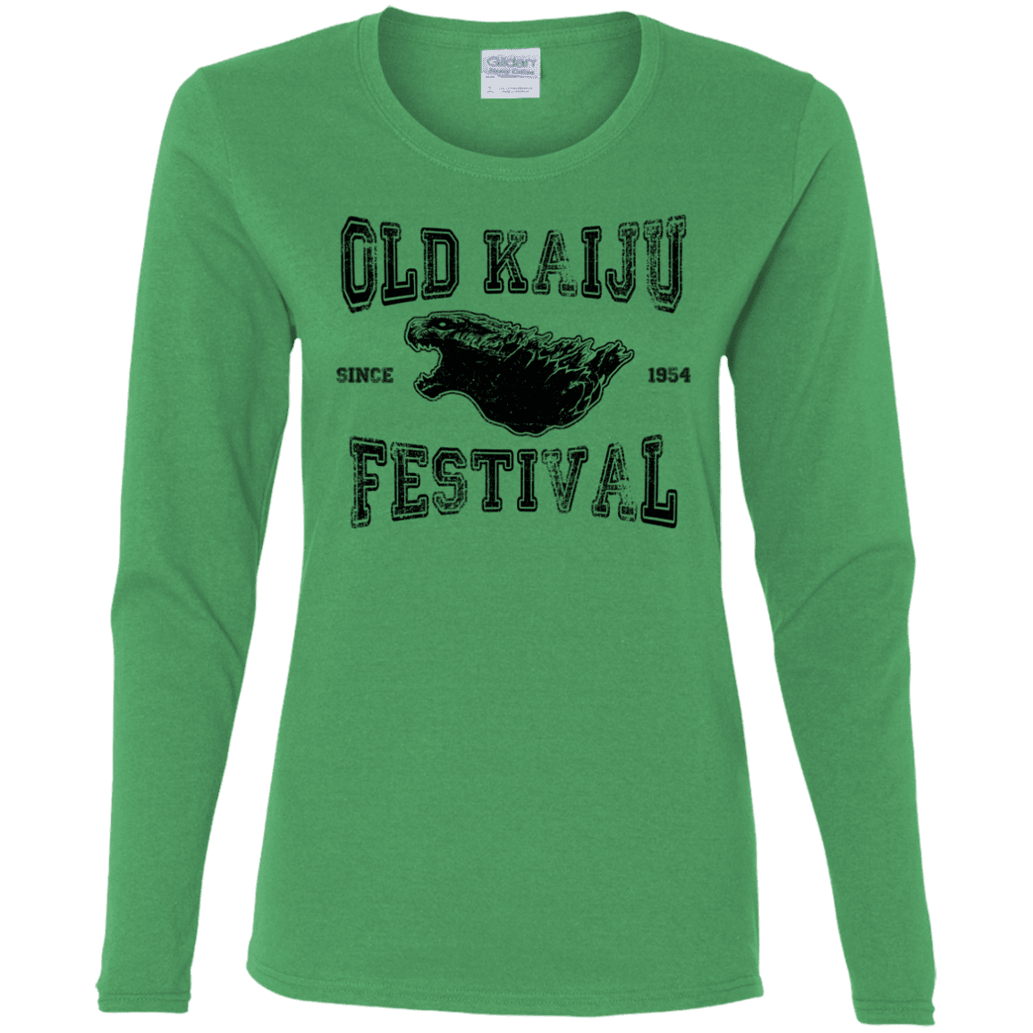 T-Shirts Irish Green / S Old Kaiju Festival Women's Long Sleeve T-Shirt