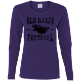 T-Shirts Purple / S Old Kaiju Festival Women's Long Sleeve T-Shirt