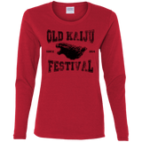 T-Shirts Red / S Old Kaiju Festival Women's Long Sleeve T-Shirt