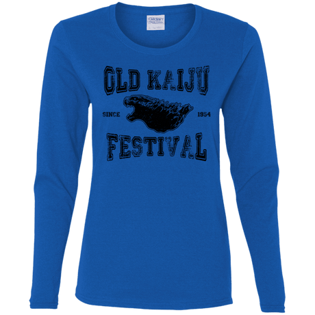 T-Shirts Royal / S Old Kaiju Festival Women's Long Sleeve T-Shirt