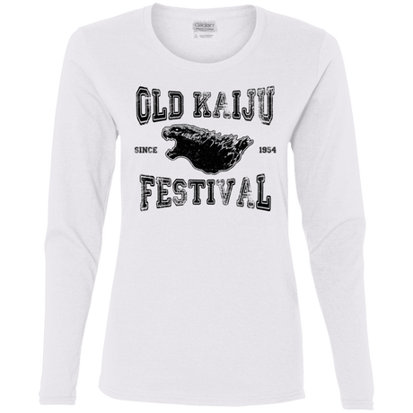 T-Shirts White / S Old Kaiju Festival Women's Long Sleeve T-Shirt