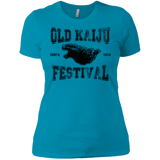 T-Shirts Turquoise / X-Small Old Kaiju Festival Women's Premium T-Shirt