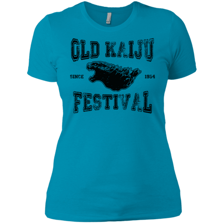 T-Shirts Turquoise / X-Small Old Kaiju Festival Women's Premium T-Shirt