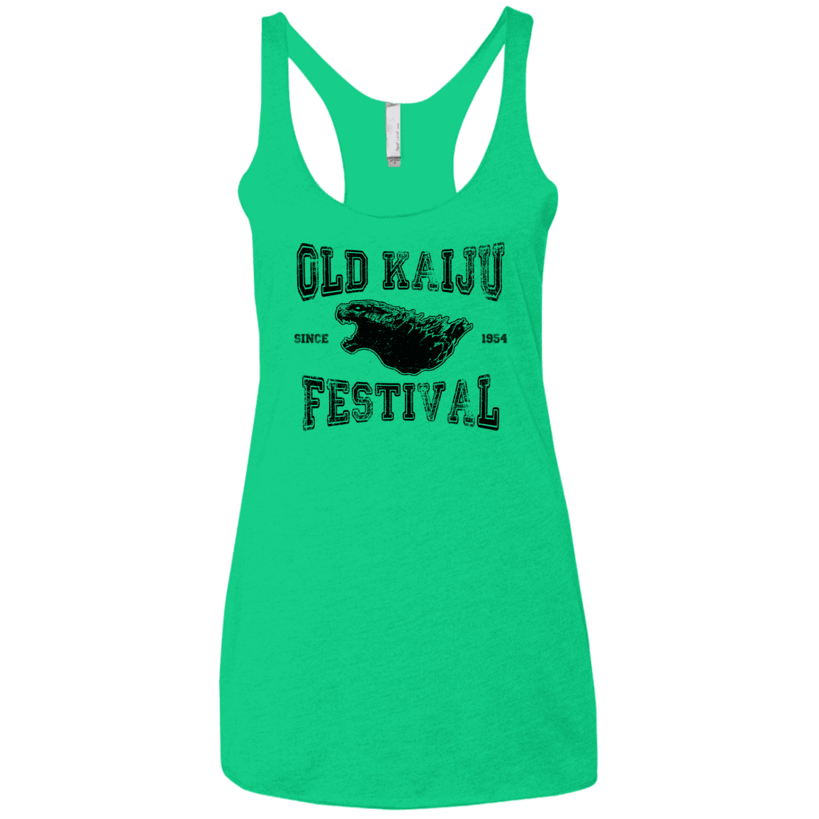 T-Shirts Envy / X-Small Old Kaiju Festival Women's Triblend Racerback Tank