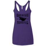 T-Shirts Purple Rush / X-Small Old Kaiju Festival Women's Triblend Racerback Tank