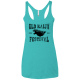 T-Shirts Tahiti Blue / X-Small Old Kaiju Festival Women's Triblend Racerback Tank
