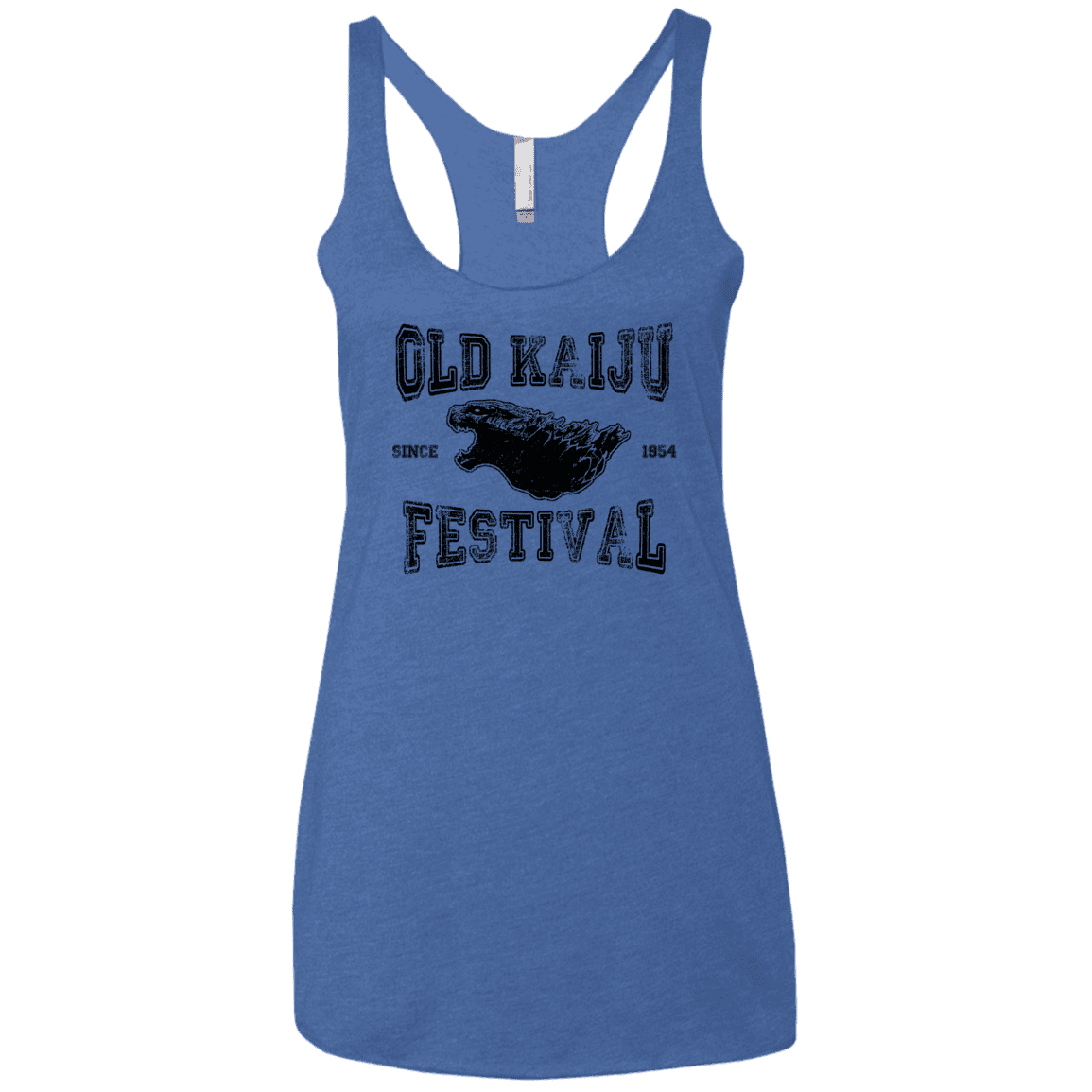 T-Shirts Vintage Royal / X-Small Old Kaiju Festival Women's Triblend Racerback Tank