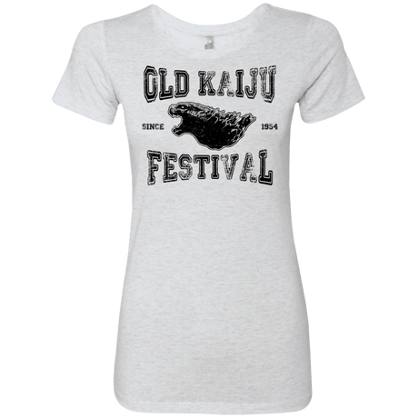 T-Shirts Heather White / S Old Kaiju Festival Women's Triblend T-Shirt