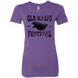 T-Shirts Purple Rush / S Old Kaiju Festival Women's Triblend T-Shirt
