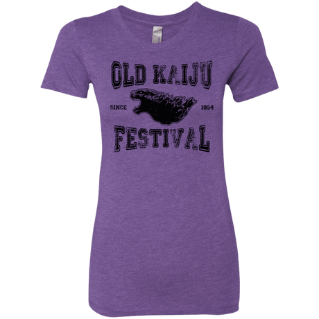 T-Shirts Purple Rush / S Old Kaiju Festival Women's Triblend T-Shirt