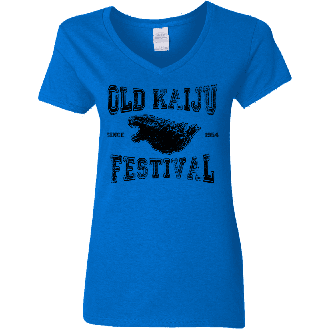 T-Shirts Royal / S Old Kaiju Festival Women's V-Neck T-Shirt