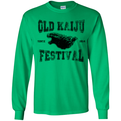 T-Shirts Irish Green / YS Old Kaiju Festival Youth Long Sleeve T-Shirt