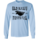 T-Shirts Light Blue / YS Old Kaiju Festival Youth Long Sleeve T-Shirt