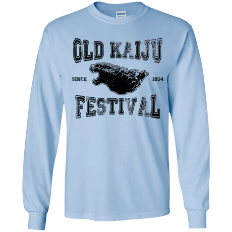T-Shirts Light Blue / YS Old Kaiju Festival Youth Long Sleeve T-Shirt
