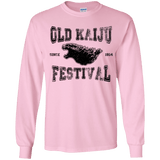 T-Shirts Light Pink / YS Old Kaiju Festival Youth Long Sleeve T-Shirt