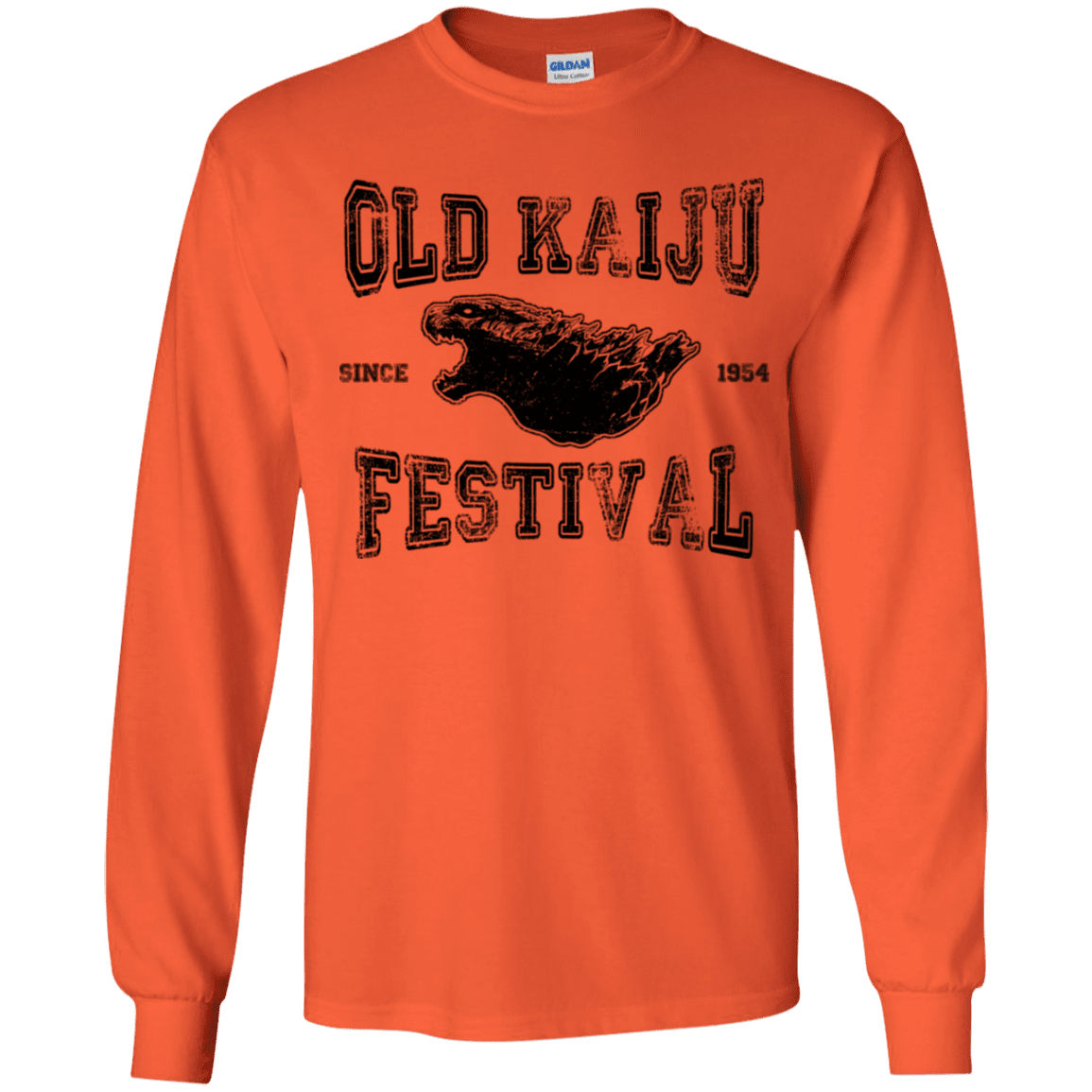 T-Shirts Orange / YS Old Kaiju Festival Youth Long Sleeve T-Shirt