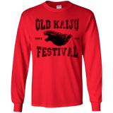 T-Shirts Red / YS Old Kaiju Festival Youth Long Sleeve T-Shirt