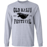 T-Shirts Sport Grey / YS Old Kaiju Festival Youth Long Sleeve T-Shirt