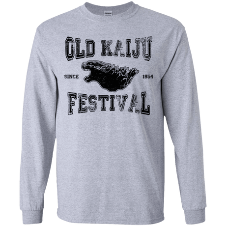 T-Shirts Sport Grey / YS Old Kaiju Festival Youth Long Sleeve T-Shirt