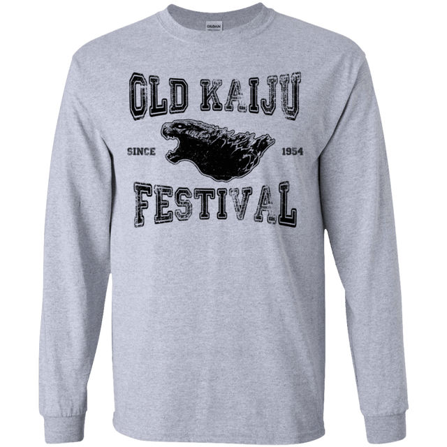 T-Shirts Sport Grey / YS Old Kaiju Festival Youth Long Sleeve T-Shirt