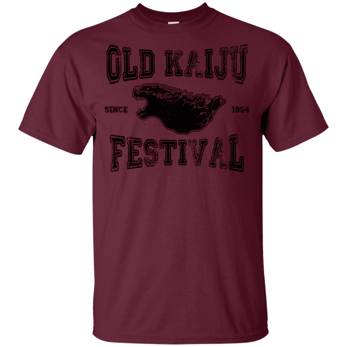 T-Shirts Maroon / YXS Old Kaiju Festival Youth T-Shirt